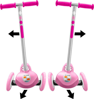 Stamp skids control Trottinette enfant 3 roues - trottinette à direction - filles - rose