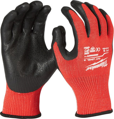 Gants trempés Milwaukee coupe classe 3. gants coupe niveau 3 - m 8 - 1pc - 4932471420