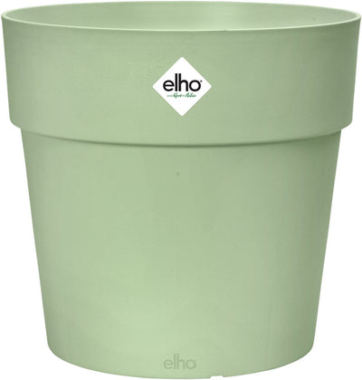 Elho vibia Straight Round 47 - grand pot de fleur d'extérieur - 100% plastique recyclé - ø 47,0 x h 44,4 cm - vert pistache