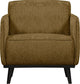 Fauteuil Woood avec accoudoirs - structure - velours - laiton