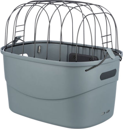 Panier de vélo de direction trixie en plastique gris