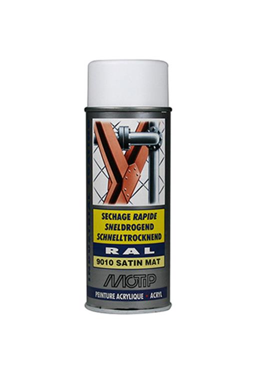 Motip 1051739 - ind. ral 9010 blanc brillant bombe aérosol 400 ml | 1 pièce