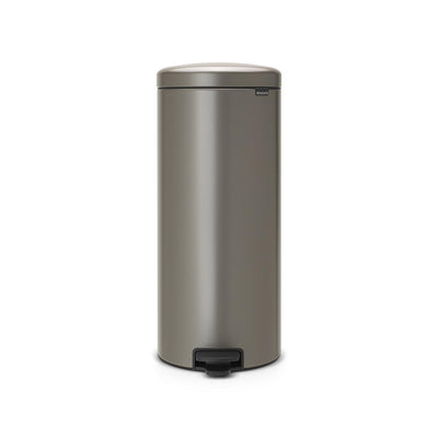 Poubelle à pédale Brabantia 30 litres avec seau intérieur en plastique platine