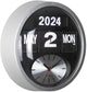 Karlsson horloge murale ronde flip - argent - 11x32,6x32,6cm - horloge murale scandinave