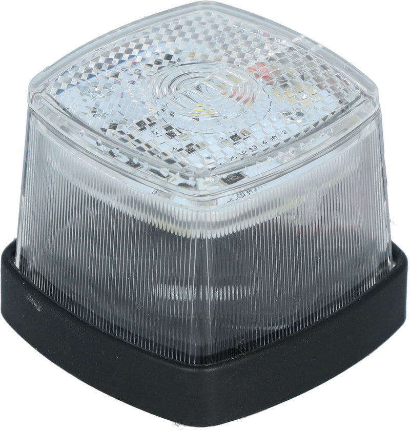 Feu de position LED Carpoint blanc - 12-24v - e-mark - facile à monter - incl. matériel de montage câbles de connexion - 50x50x45mm (lxlxh)