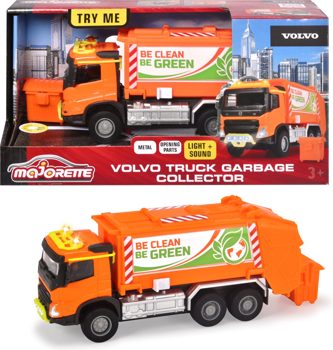 Camion à ordures Volvo Majorette