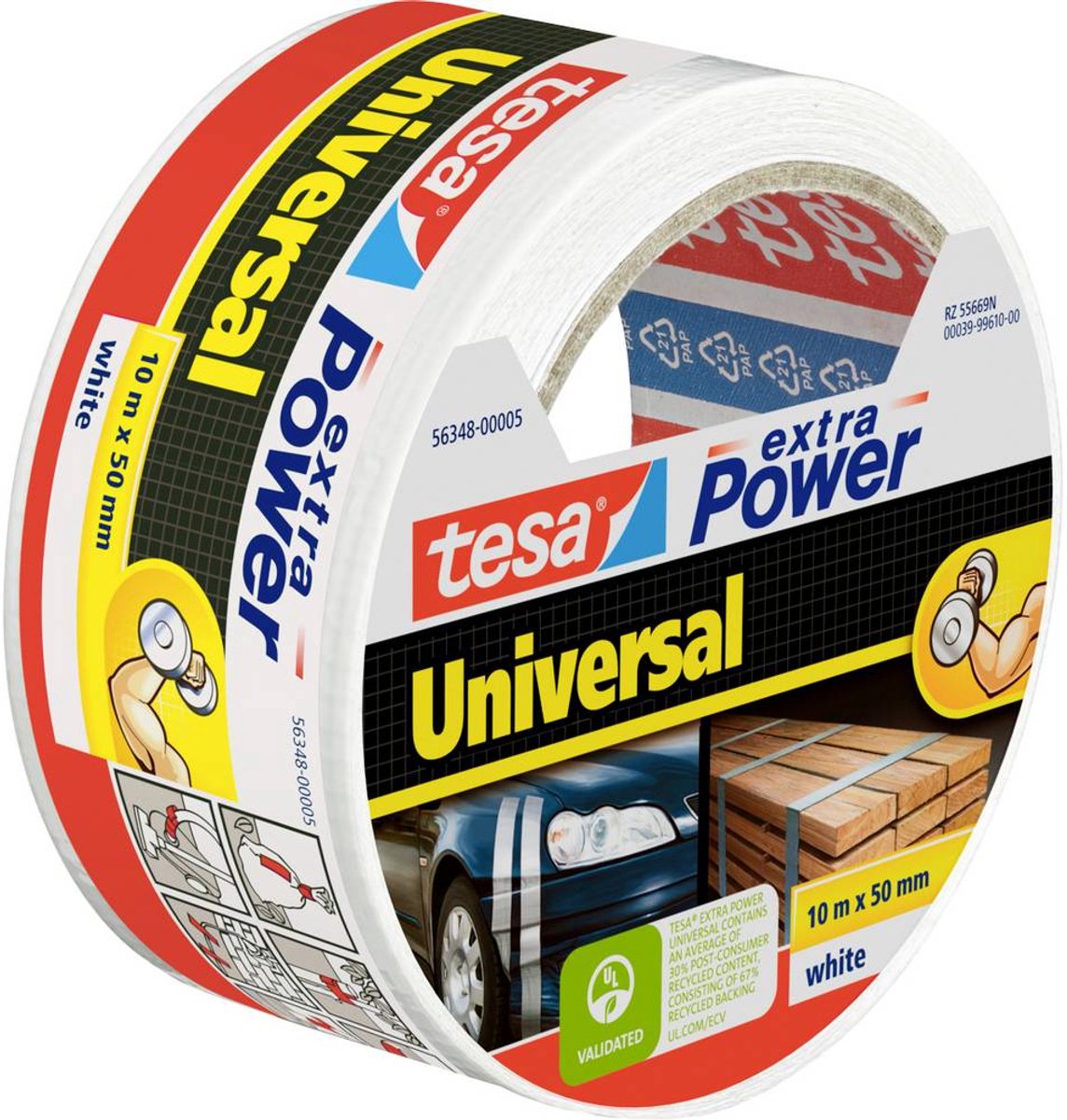 Tesa 1002188 - puissance supplémentaire univ.blanc | 3 pièces