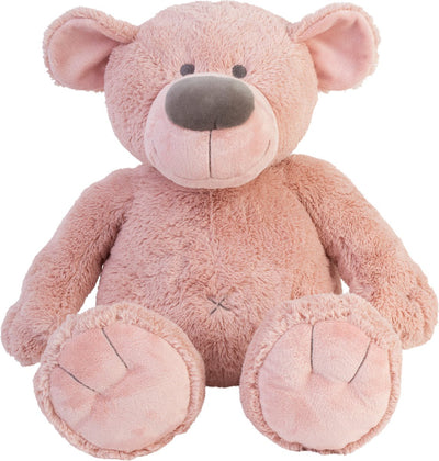 Peluche à bord ours Happy Horse 40cm - vieux rose - peluche bébé