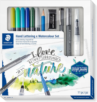 Ensemble d'aquarelles à lettres mixtes Staedtler