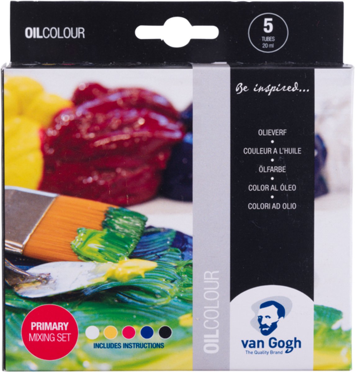 Ensemble de mélange primaire de peinture à l'huile Van Gogh, 5x40 ml