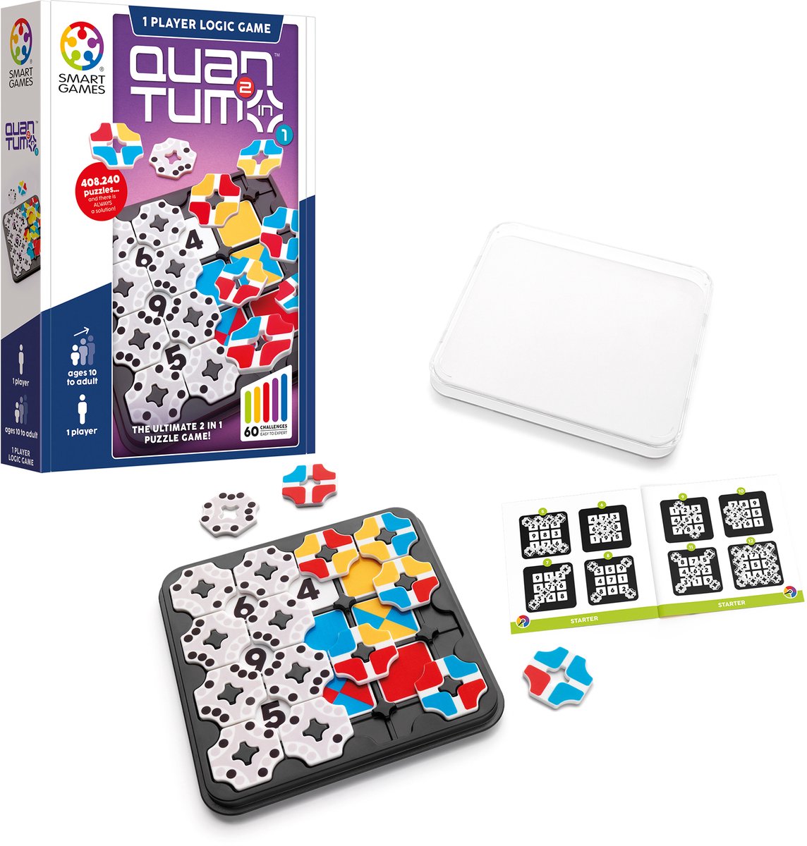Jeu quantique 2 en 1 puzzle | 2 pièces