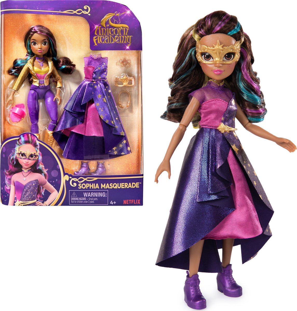 Unicorn Academy Pop Deluxe Sophia Masked Ball 24 cm