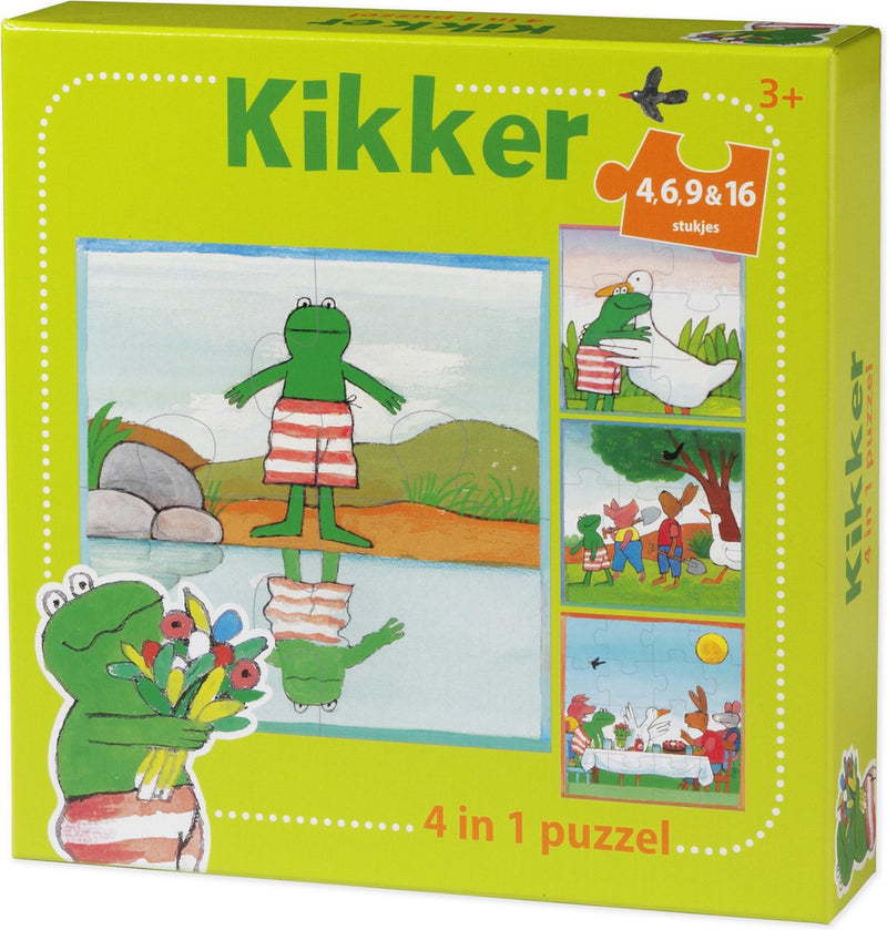 Le monde de la grenouille Puzzle, 4in1