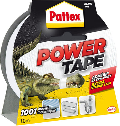 Pattex 1001842 - ruban adhésif 10m blanc bl | 6 pièces