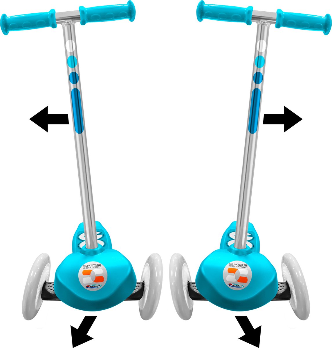 Stamp skids control Trottinette enfant 3 roues - trottinette à direction - unisexe - bleu