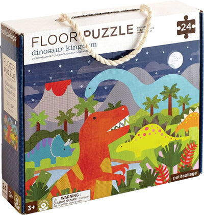 Petit collage puzzle de sol loup sauvage dinosaures 24 pièces - à partir de 3 ans