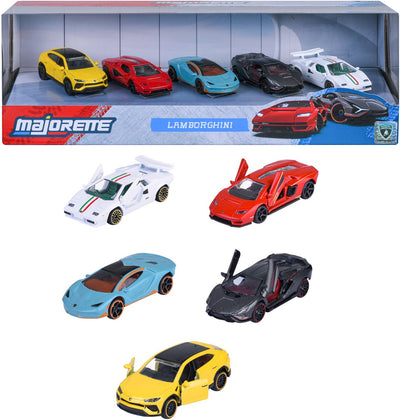 Ensemble Lamborghini Majorette, 5 pièces.