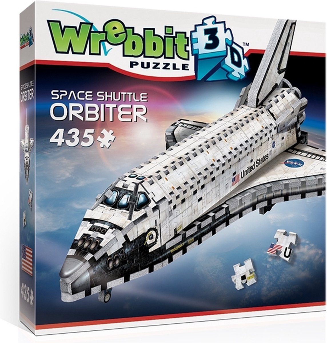 Wrebbit puzzle 3D navette spatiale 435 pièces