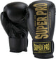 Super pro combat gear champion se (kick) gants de boxe noir or 8oz