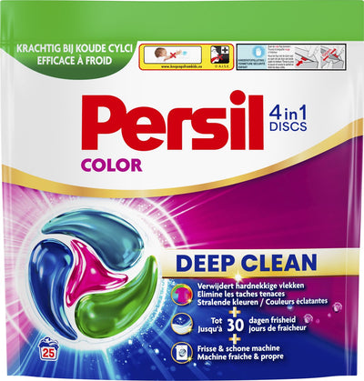 Persil disques couleur - capsules lessives - 4 en 1 - disques - linge coloré - 5 x 25 lavages