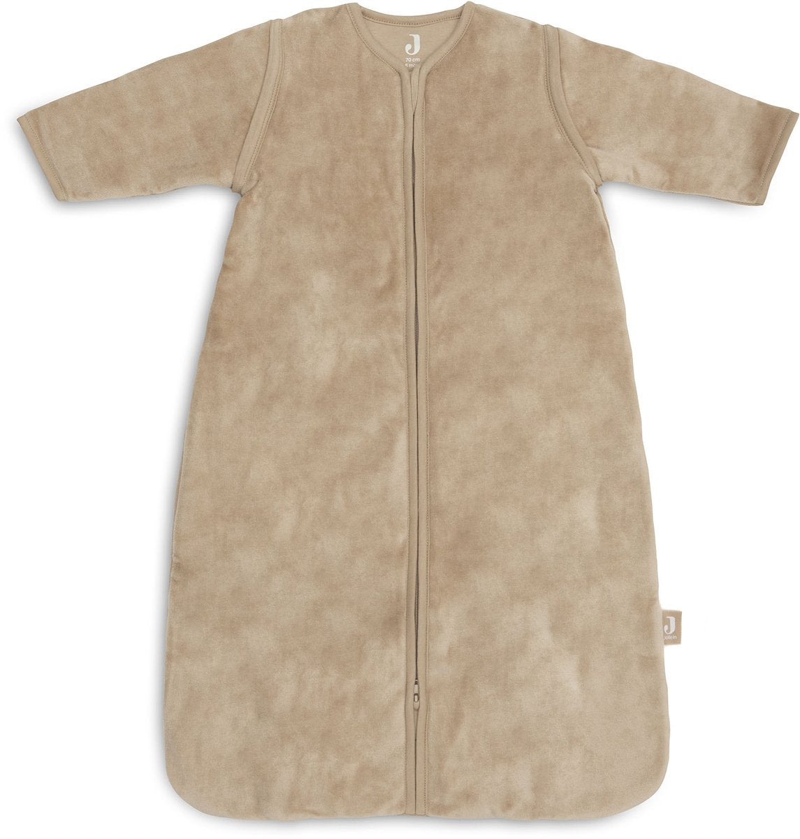 Jollein gigoteuse avec manche zippée 70cm velours noisette
