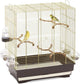 Cage à oiseaux Imac Carlotta laiton marron (50x30x56