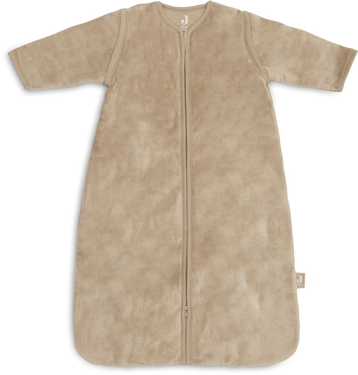 Jollein gigoteuse avec manche zippée 90cm velours noisette