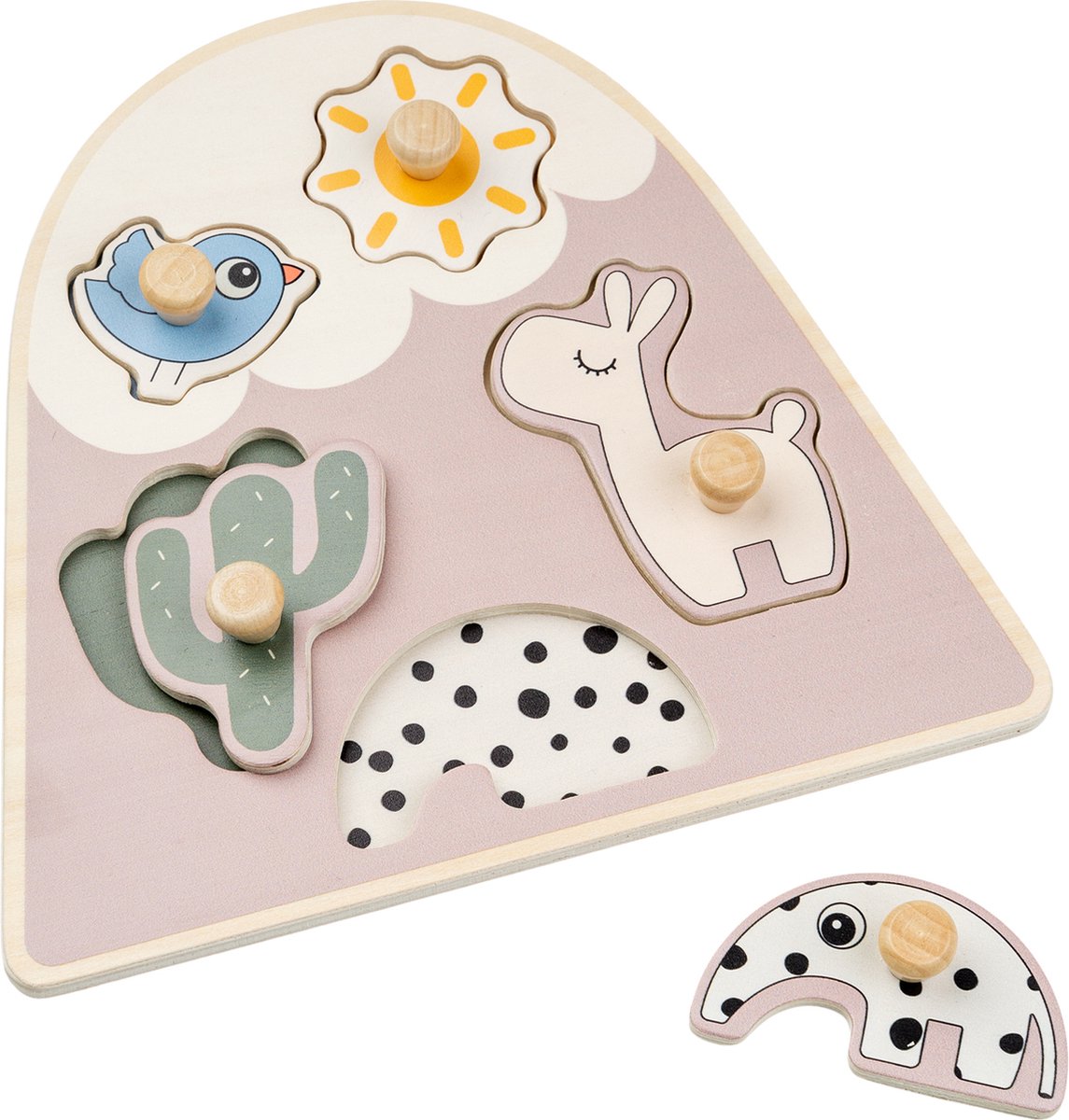 Fait par le cerf en bois de Nick Puzzle Lalee Beige, 5e.