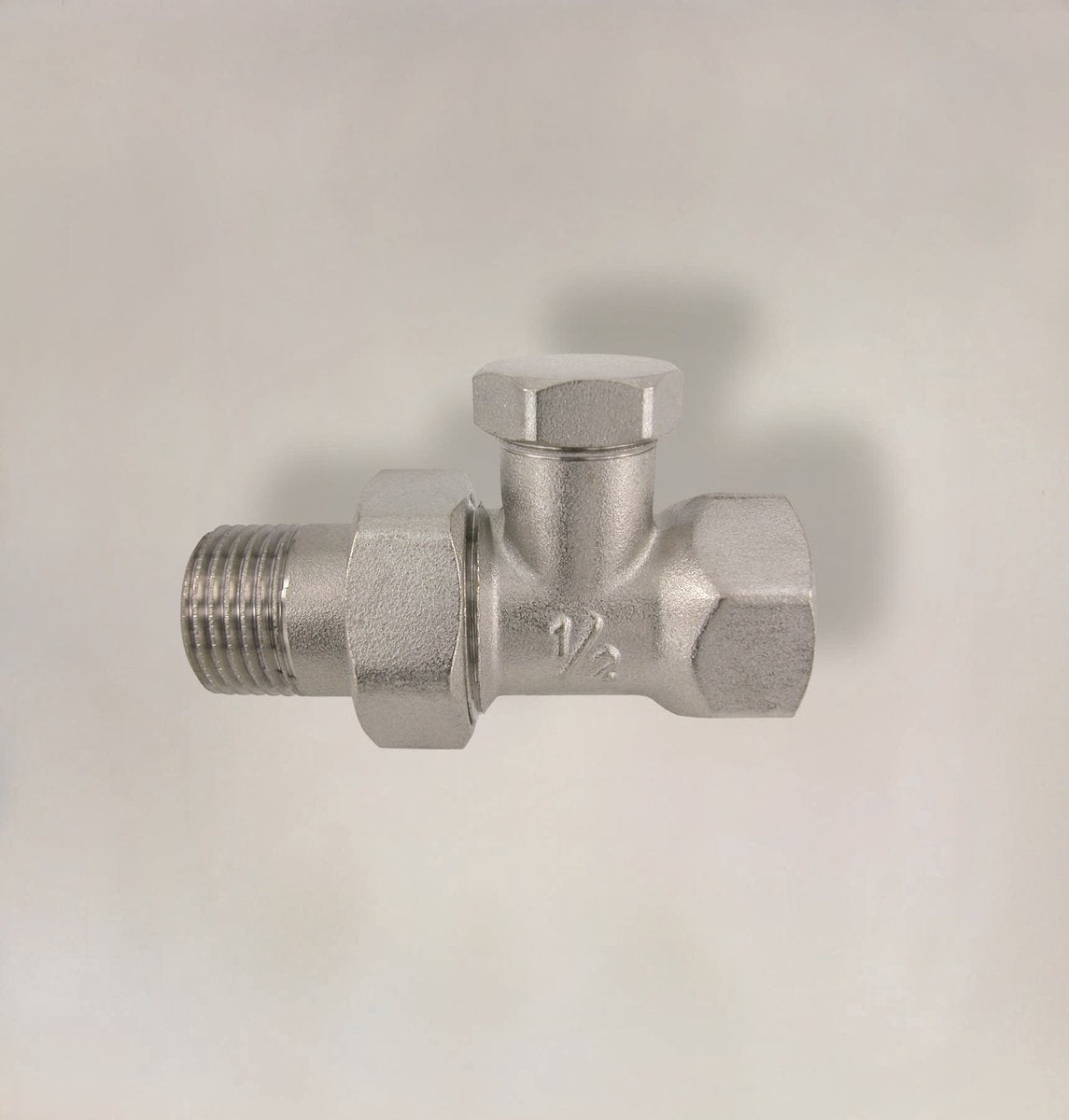 Raccord de radiateur Kirchhoff - nickelé - droit - 3 8 - verrouillable