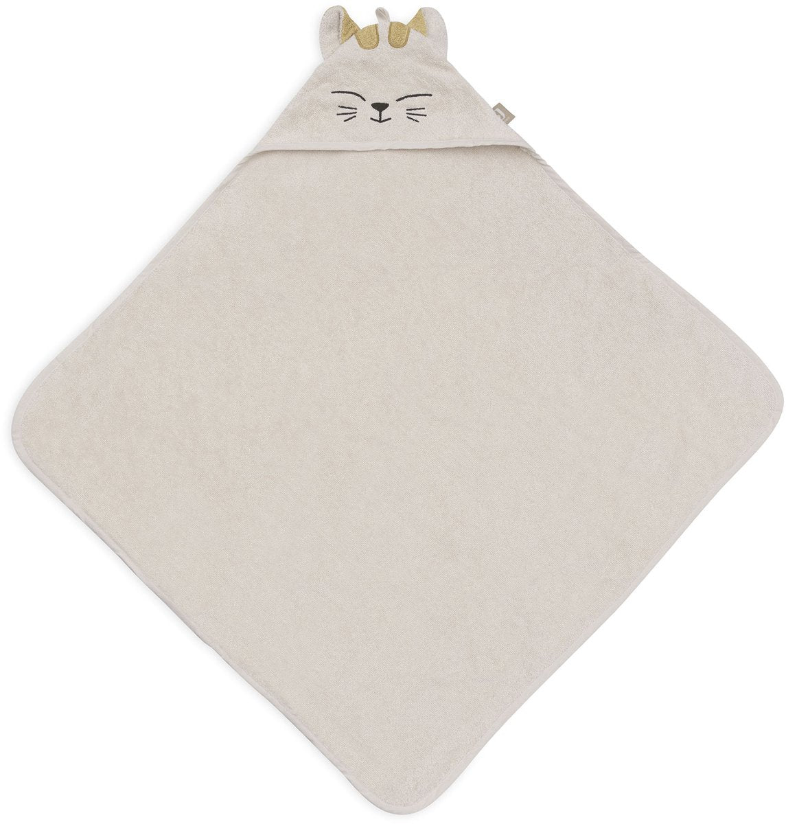 Cape de bain Jollein bébé - 100% coton éponge - 75x75 cm - charlie