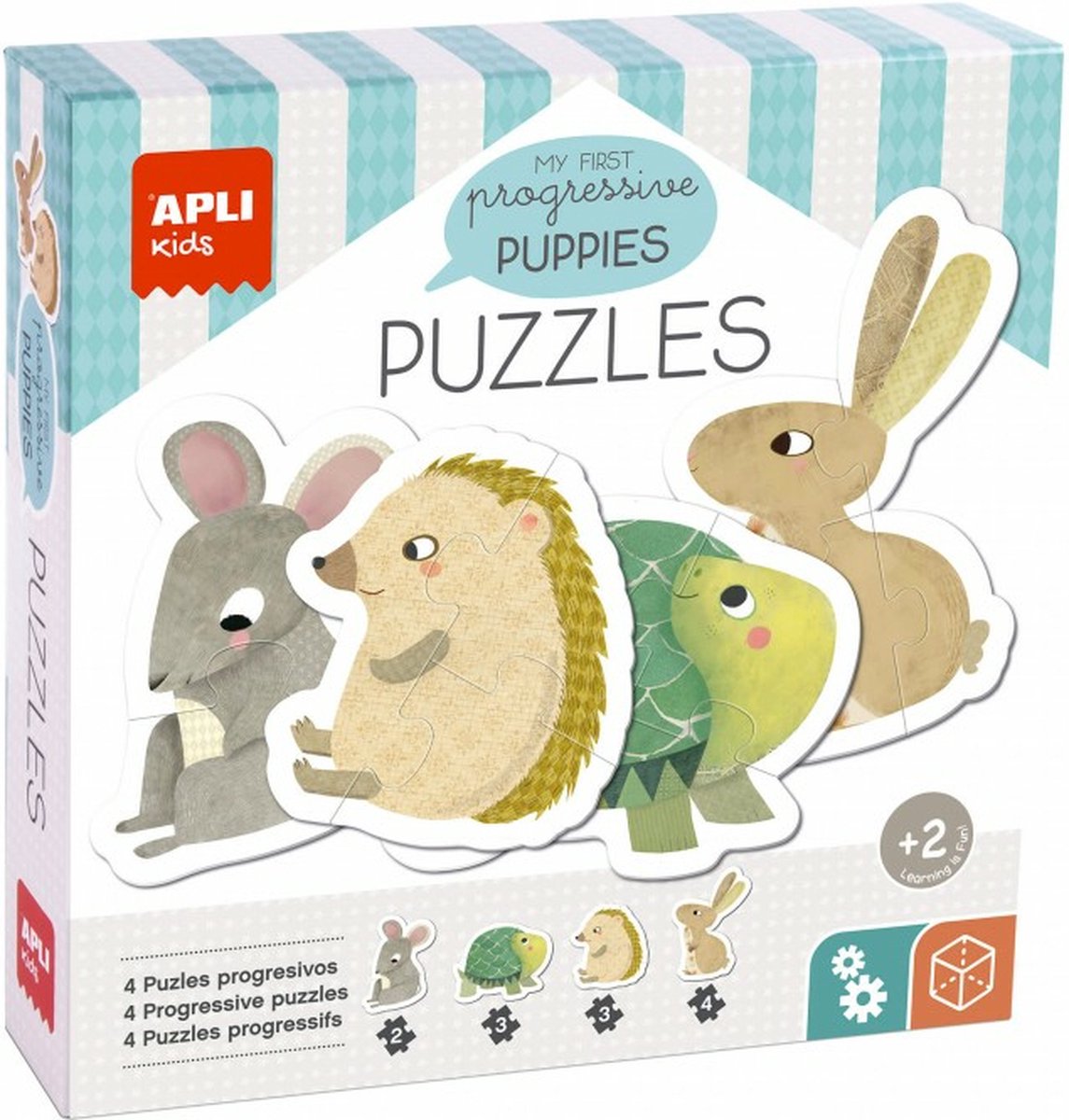 Apli kids 19439, 12 pièce(s), animaux, 2 ans
