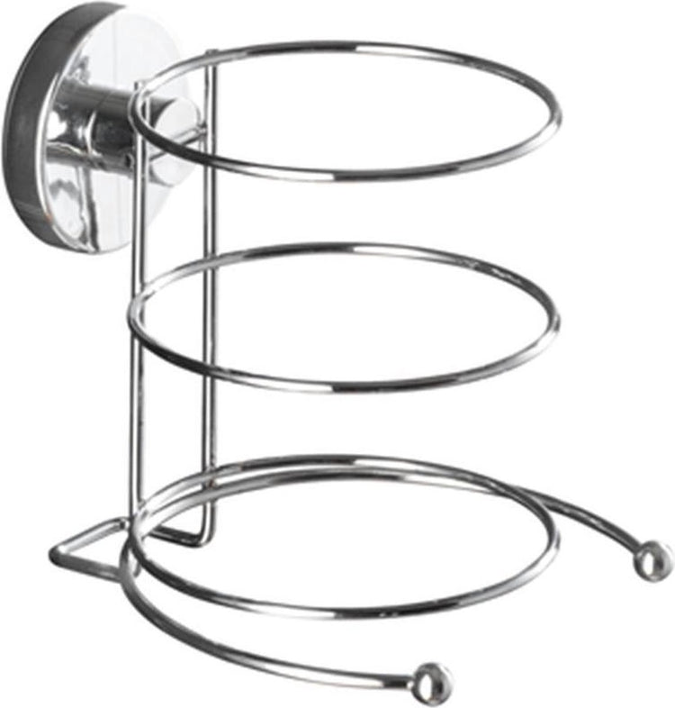 Support sèche-cheveux Wenko Vacuum-Loc Milazzo chromé - montage sans perçage