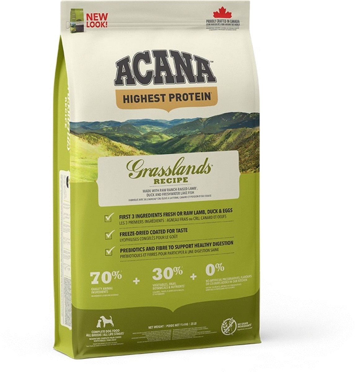 Chien de prairies de protéine la plus élevée acana