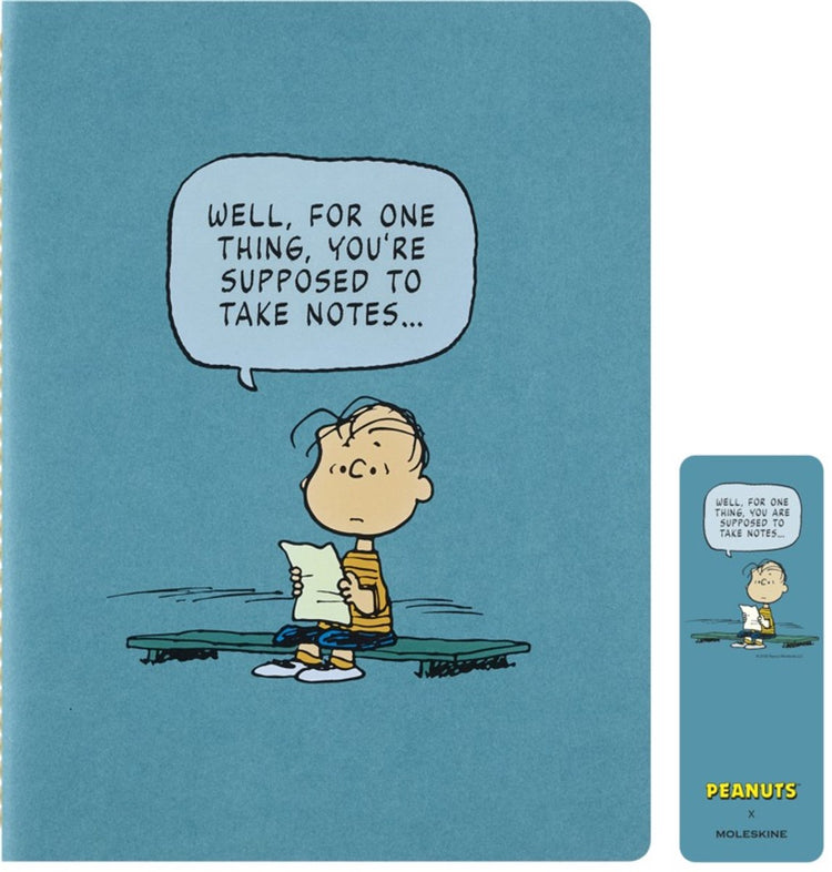 Moleskine édition limitée - cacahuètes - carnet - xl (18x25cm) ligné - linus