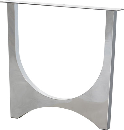 Pied de table design Woood zaandam - métal - chrome - 1 pièce - 72x79x10