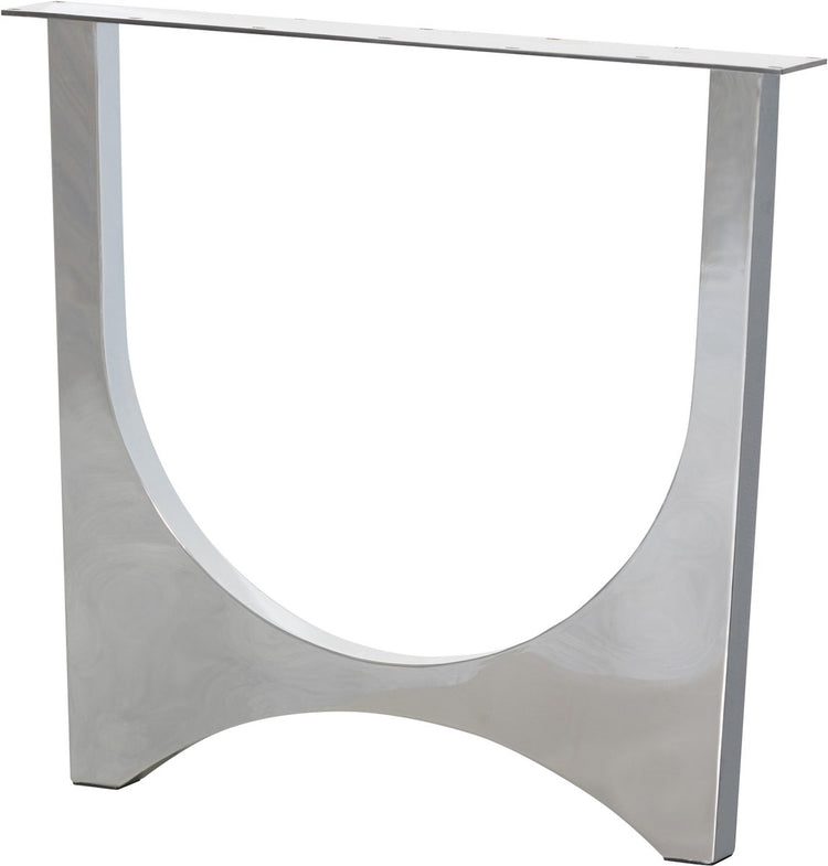 Pied de table design Woood zaandam - métal - chrome - 1 pièce - 72x79x10