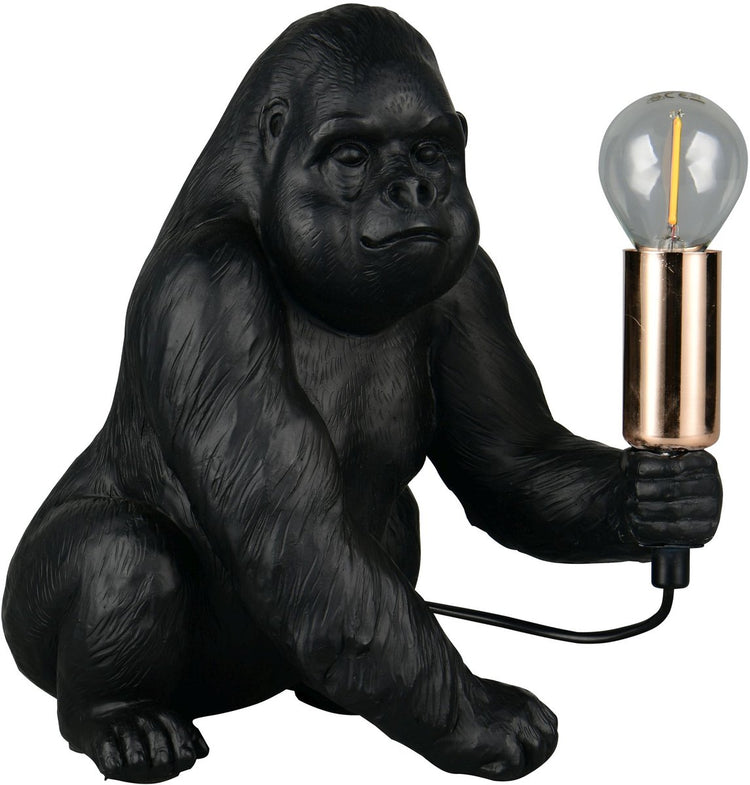 Rl live your light reality kong - lampe de table - noir - excl. 1x e14 4 w - interrupteur à cordon