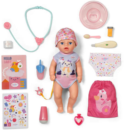 Baby Born Lena Little Cares 36 cm poupée rose enfants