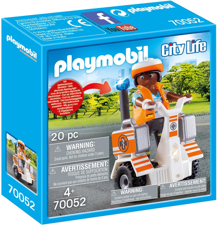 Playmobil 70052 secouriste balance racer secouriste et gyropode