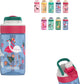 Gourde lagon Kambukka 400ml -flamant bleu avec paille intégrée - gourde pour enfant