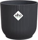 Elho vibesfold round 16 - pot de fleur d'intérieur - 100% plastique recyclé - ø 16,1 x h 14,8 cm - anthracite