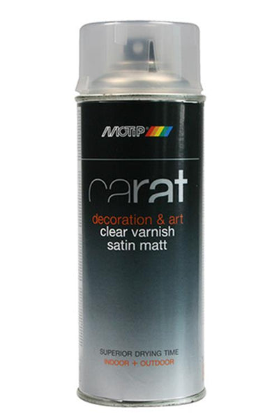 Motip 1051957 - Vernis transparent carat satiné mat en aérosol 400 ml | 1 pièce