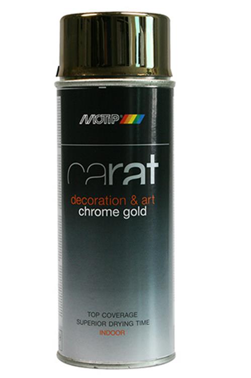 Motip 1051962 - bombe aérosol or chromé carat 400 ml | 1 pièce