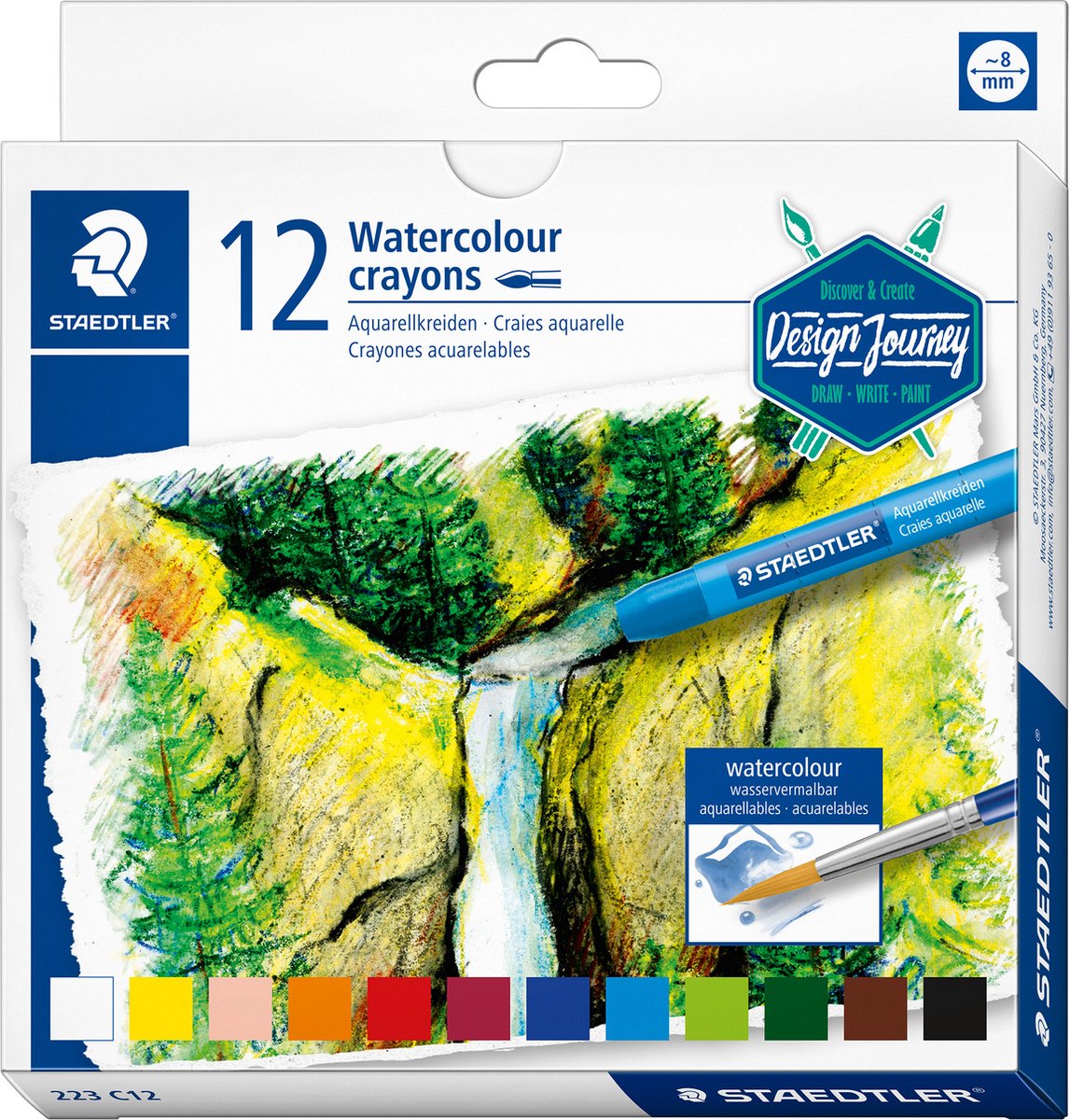 Staedtler design Journey - crayons aquarelle - lot de 12 pcs
