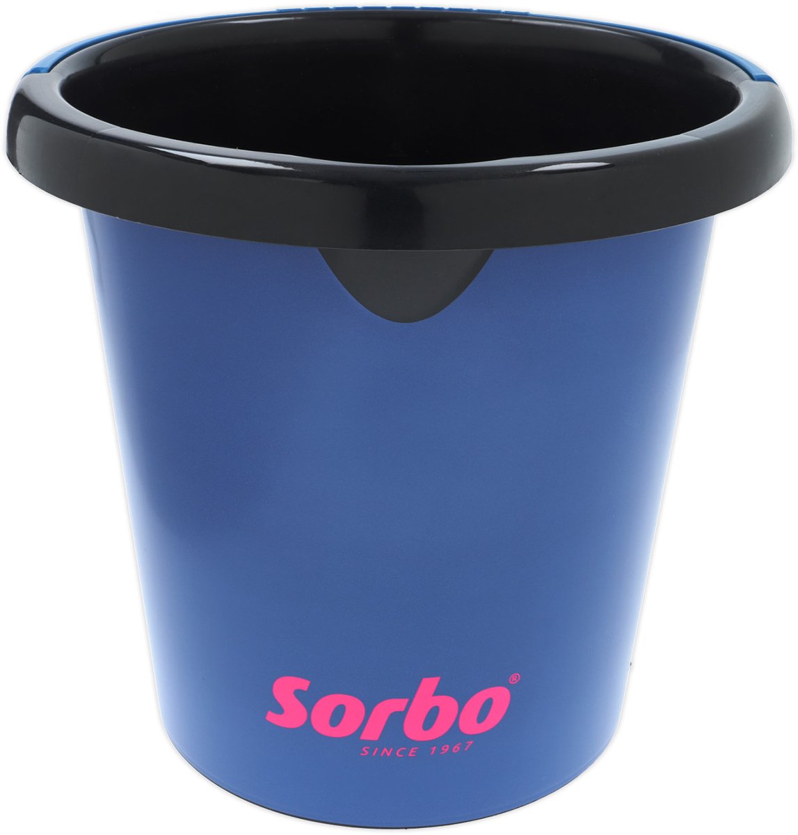 Seau recyclé Sorbo avec bec verseur - bleu - 5 litres - en plastique recyclé - seau de nettoyage robuste et durable