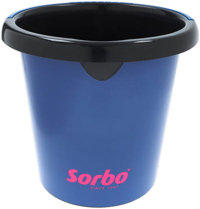 Seau recyclé Sorbo avec bec verseur - bleu - 5 litres - en plastique recyclé - seau de nettoyage robuste et durable
