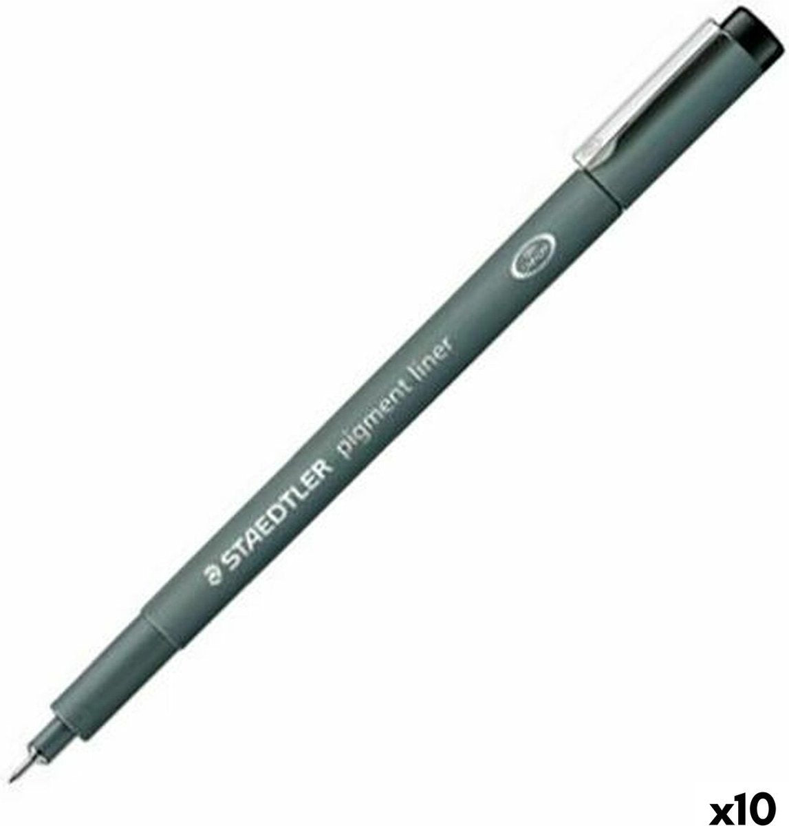 Staedtler - Artist Series - Pigment Liner - Fineliner - Noir - 0,4 mm - 10 pièces