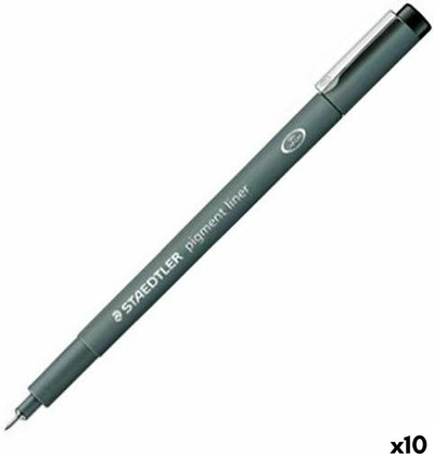 Staedtler - Artist Series - Pigment Liner - Fineliner - Noir - 0,4 mm - 10 pièces