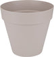 Elho loft urban round 60 - grand pot de fleur d'extérieur - réservoir d'eau - 100% plastique recyclé - ø 58,0 x h 54,0 cm - gris chaud