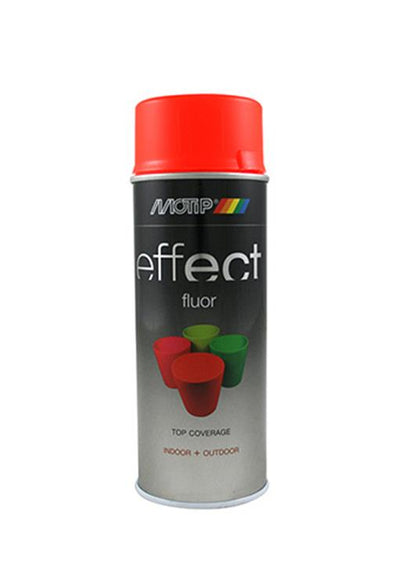 Motip 1032386 - 302301 effet déco fluorescent rouge orange 400 ml | 1 pièce